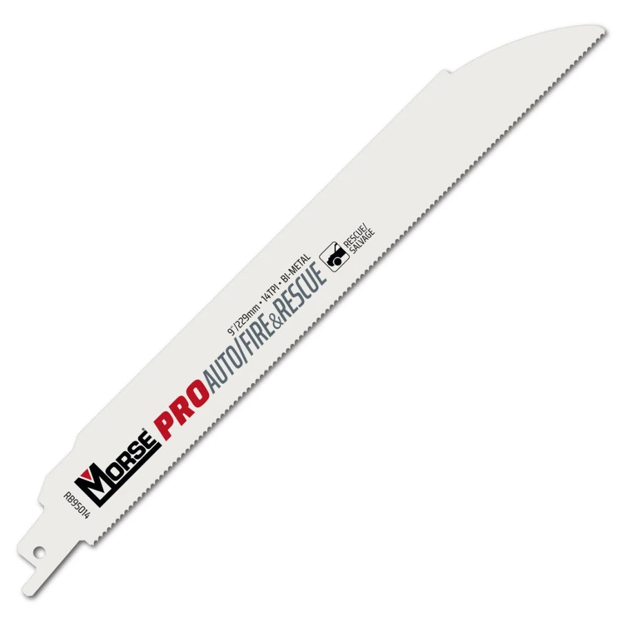 9" - 14 TPI PRO Auto / Fire & Rescue Metal Reciprocating Saw Blades 25 Morse pour Scie Alternatif, 9 pouce 14T Paquet de25 .