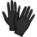 Disposable Gloves, Large, Nitrile, 5-mil/Grand, Nitrile, 5 mils, Sans poudre, Noir, (50)